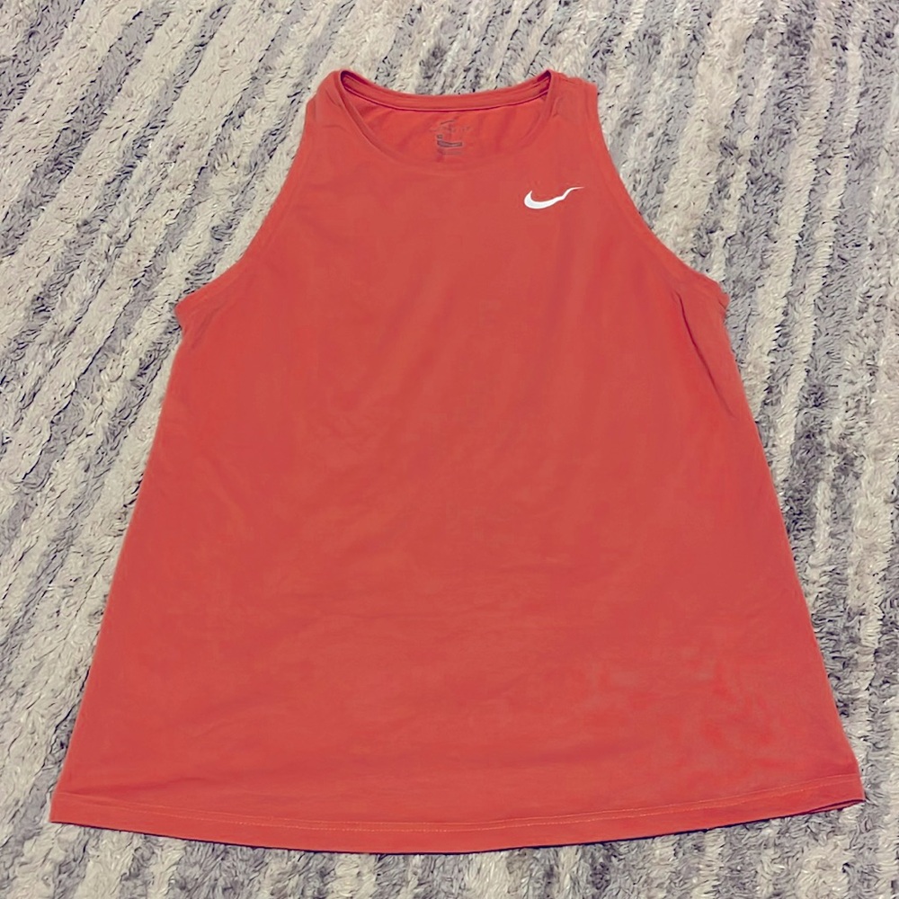 Nike Dry-fit coral athletic tank, size S.